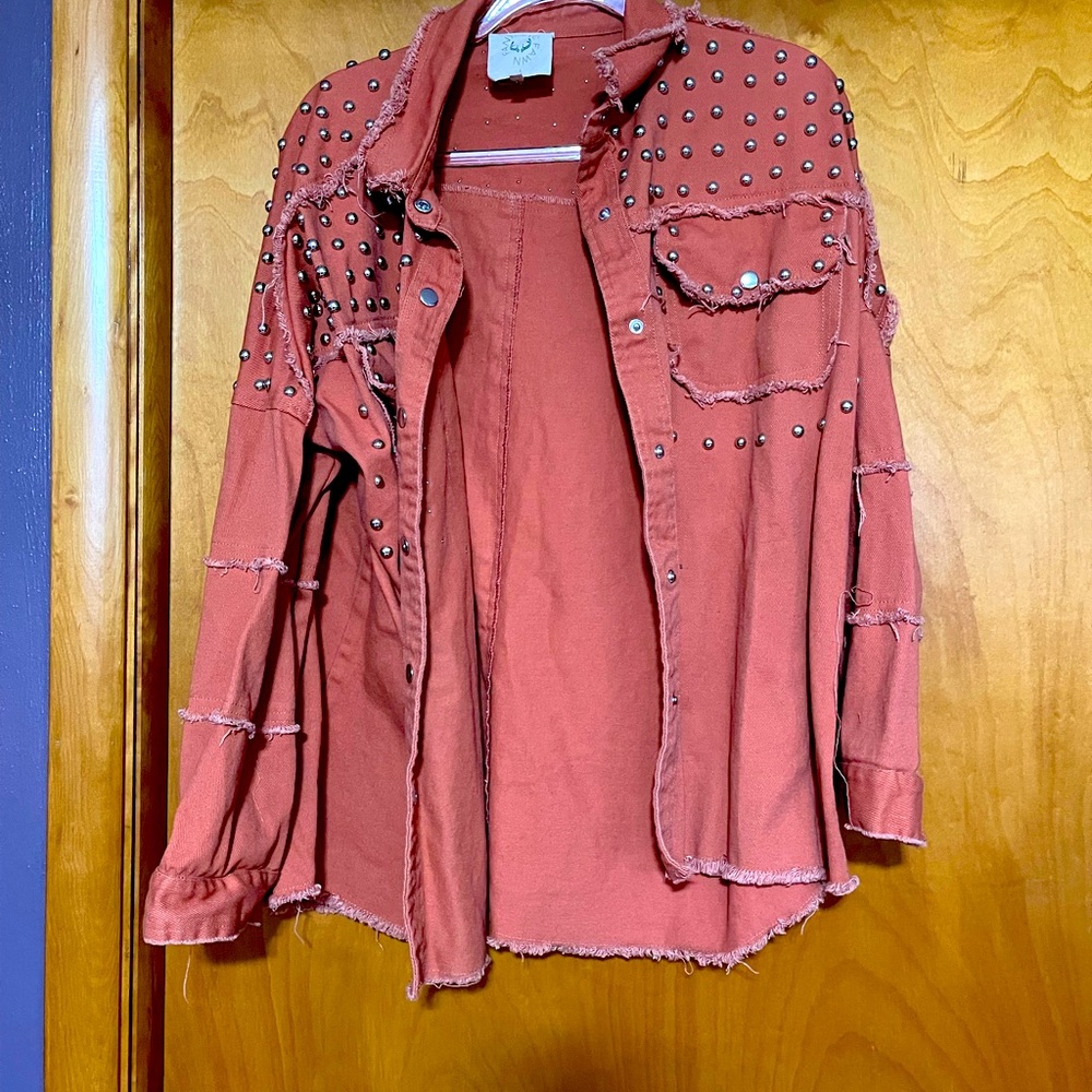 Stud denim jacket